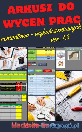 Arkusz do wycen prac remontowo - wykończeniowych 1.3